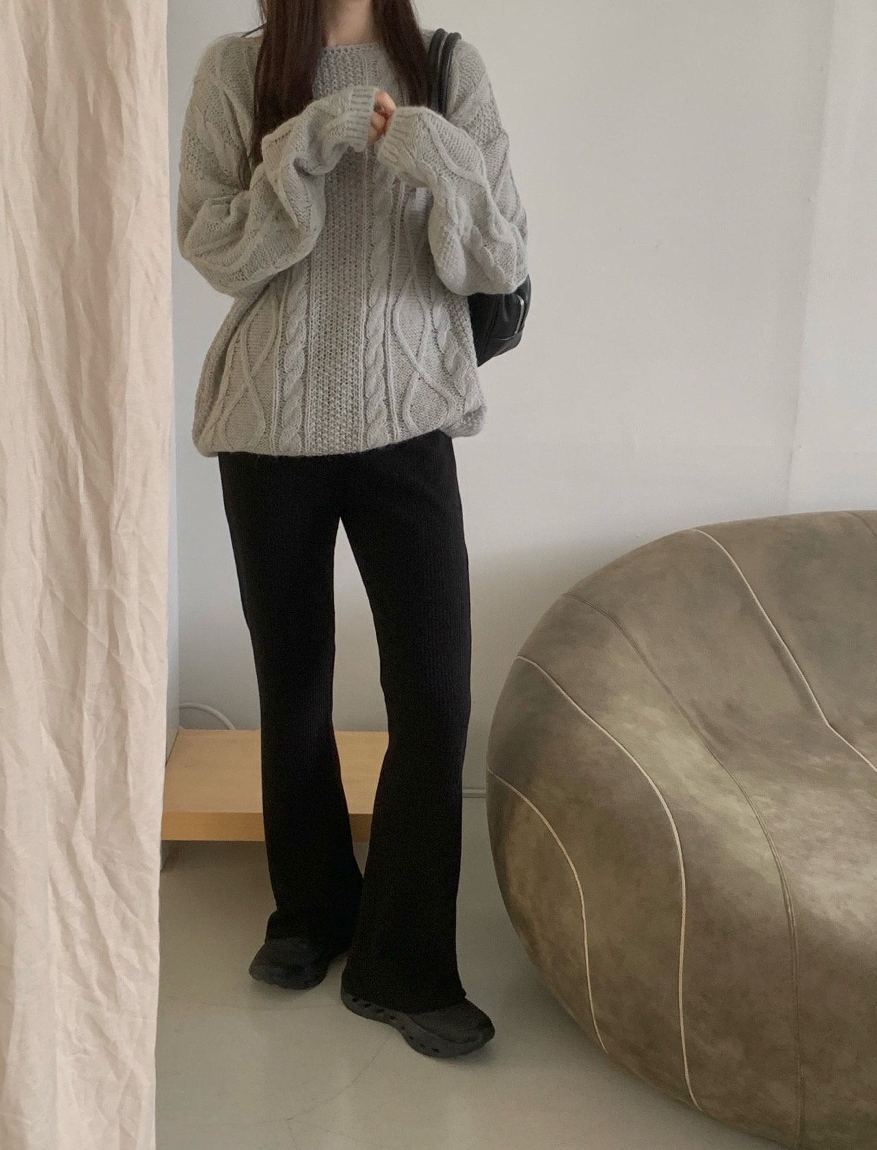 Tom rib pants-2col