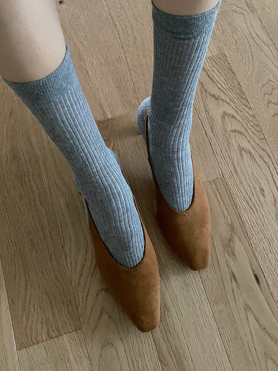 suede 5cm sling back