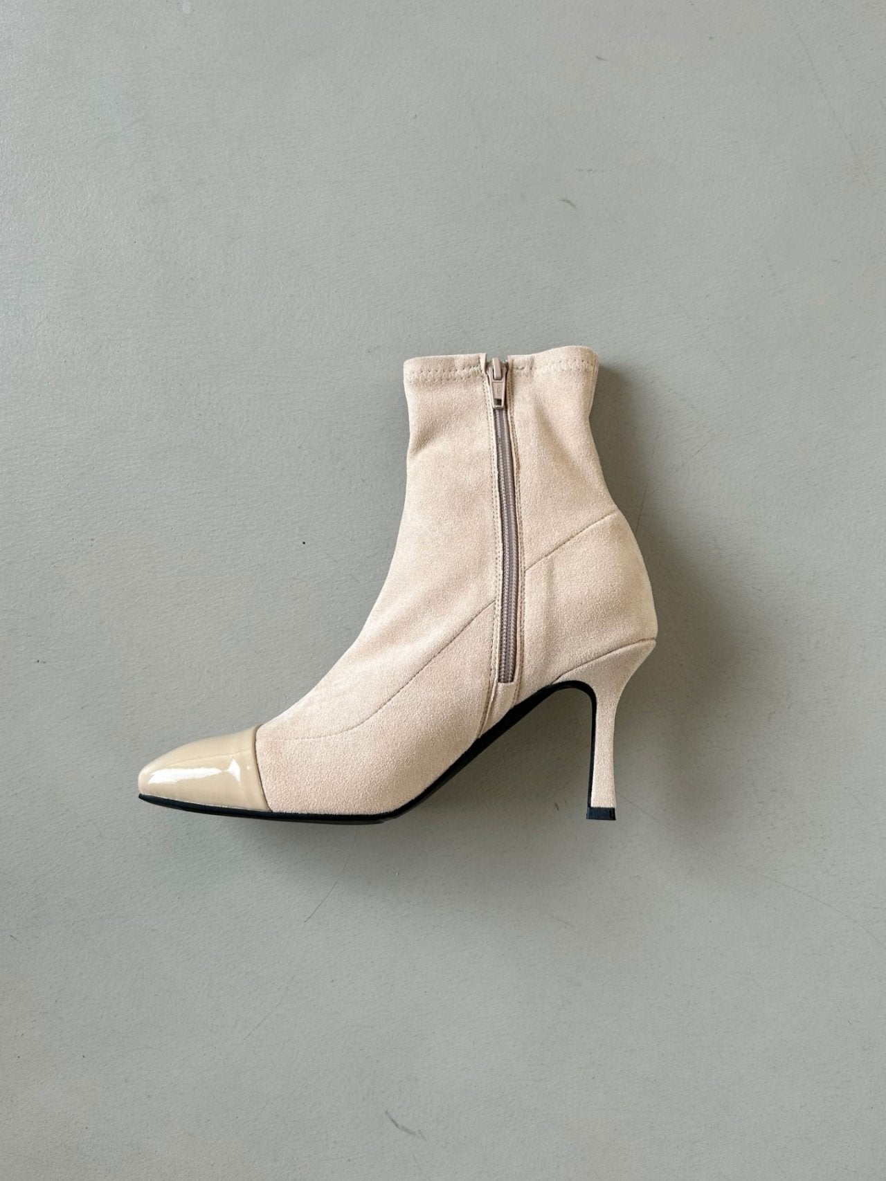 Spandex Square Ankle Boots