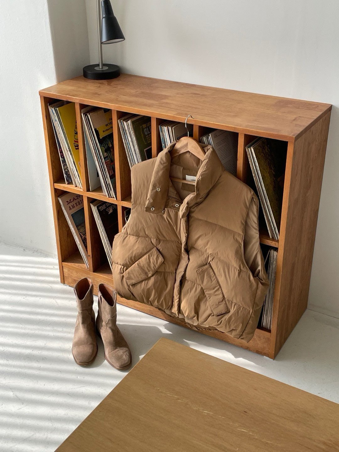 goose padded vest-4col