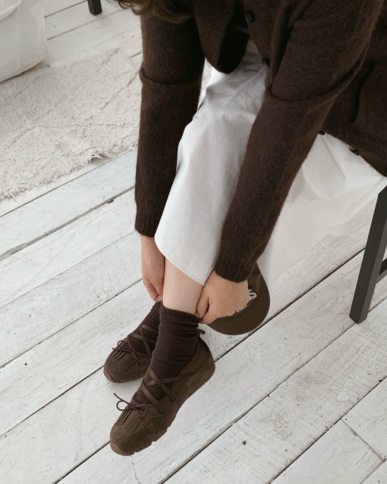 Fringe Ribbon Sneakers-3col