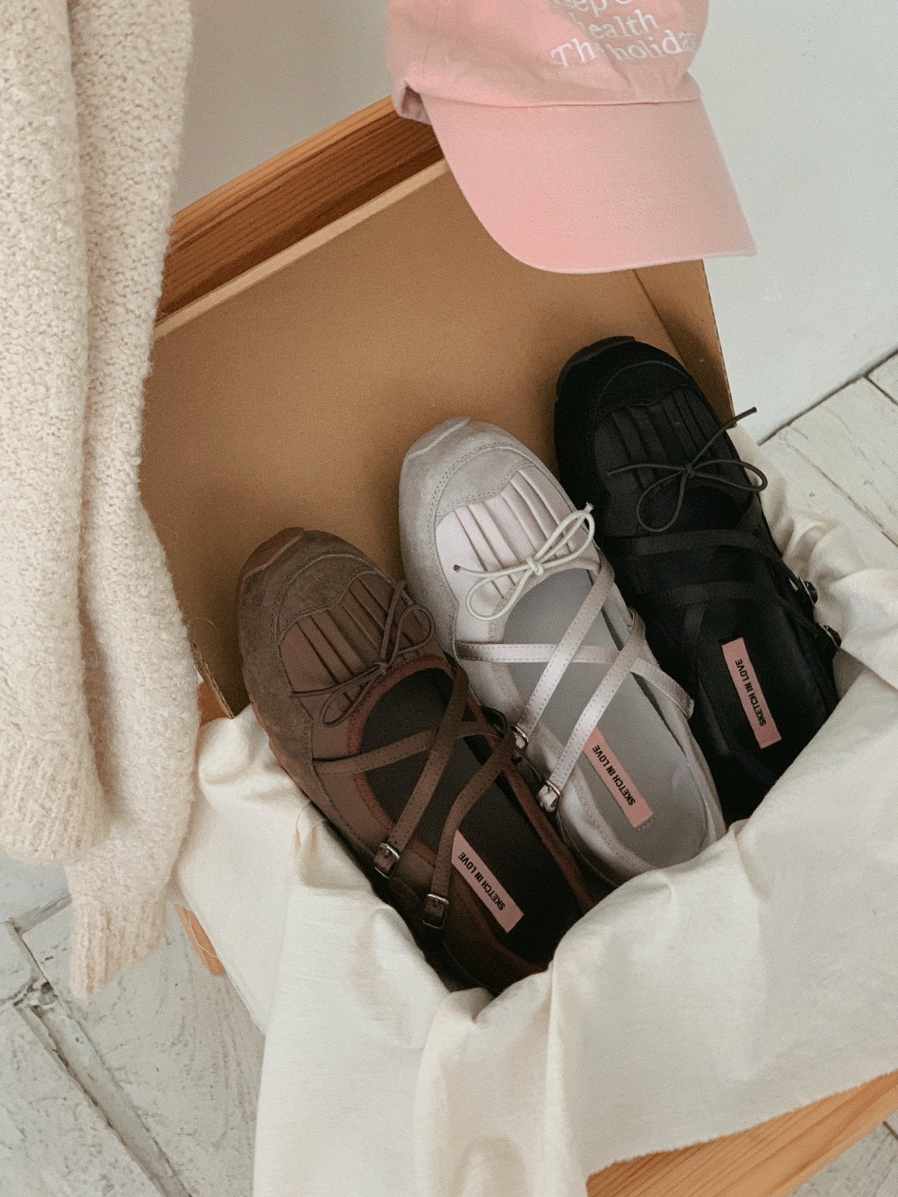 Fringe Ribbon Sneakers-3col