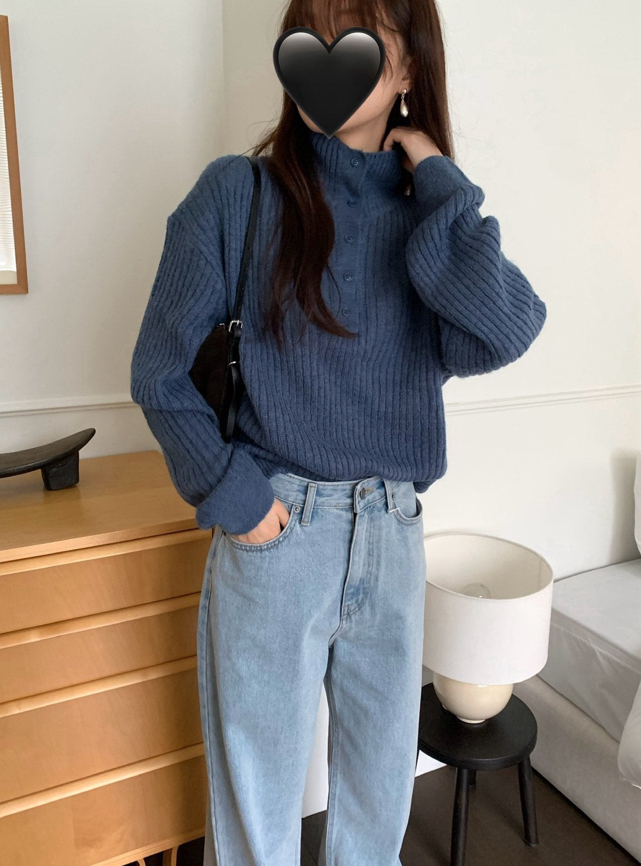 deondo alpaca rib knit-3col