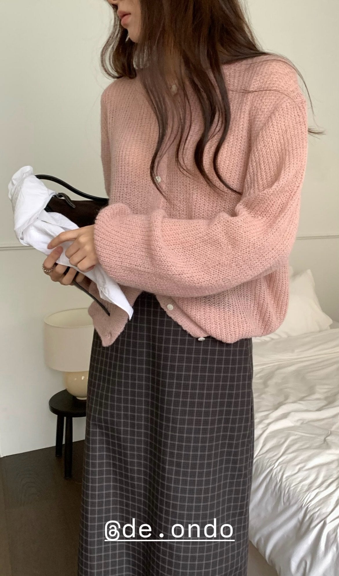 Mohair hachi cardigan-4col