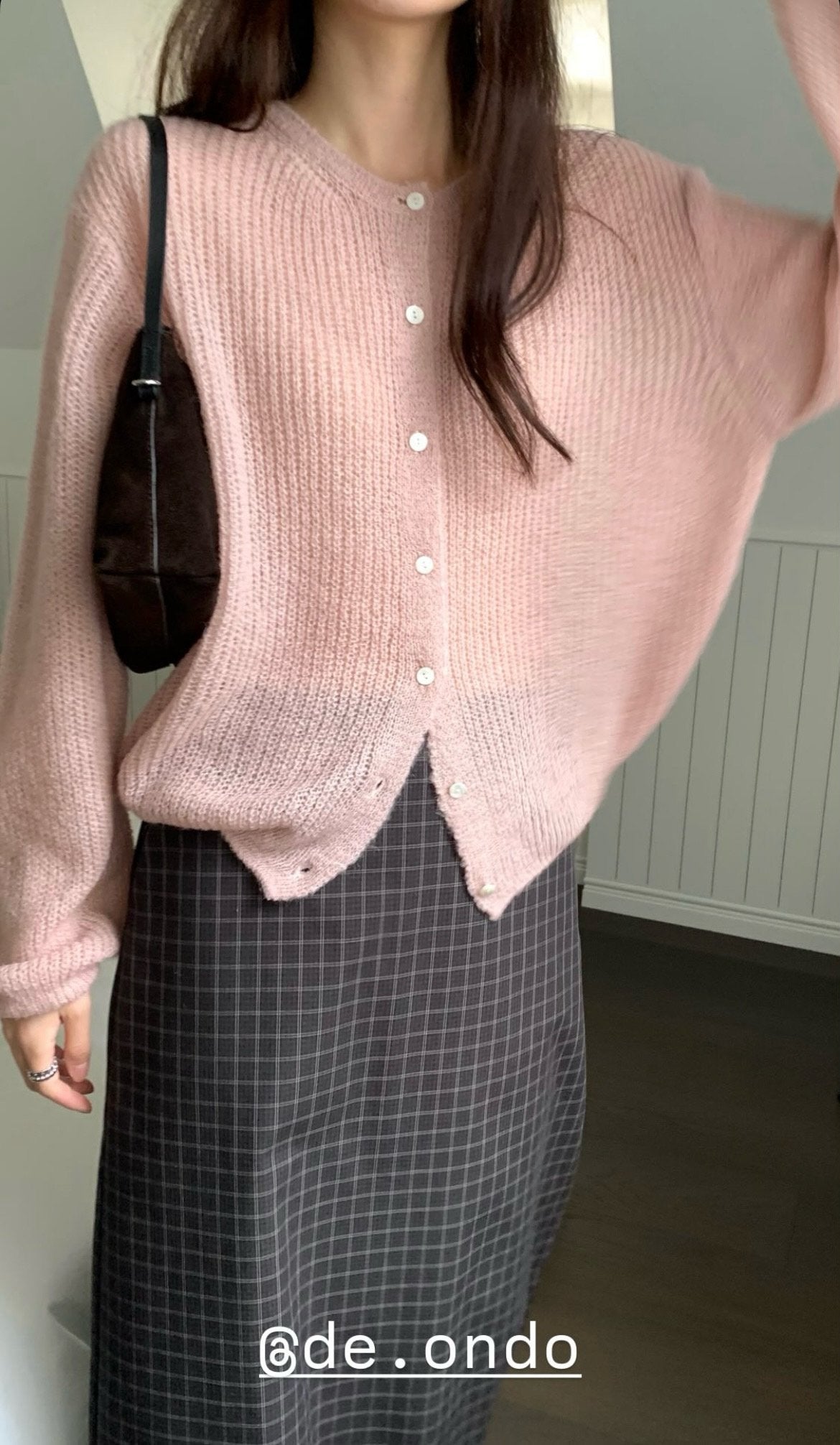 Mohair hachi cardigan-4col