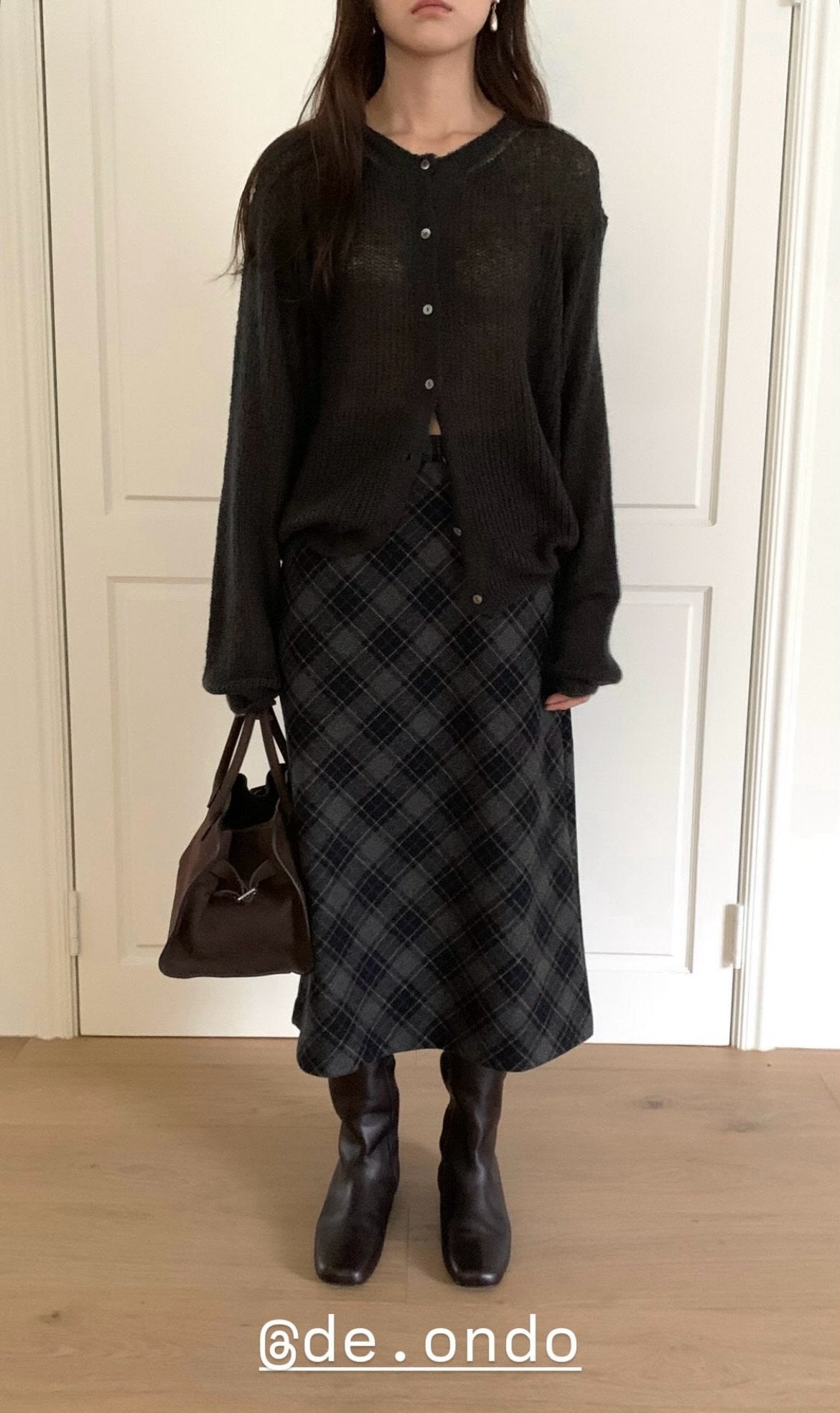 Mohair hachi cardigan-4col