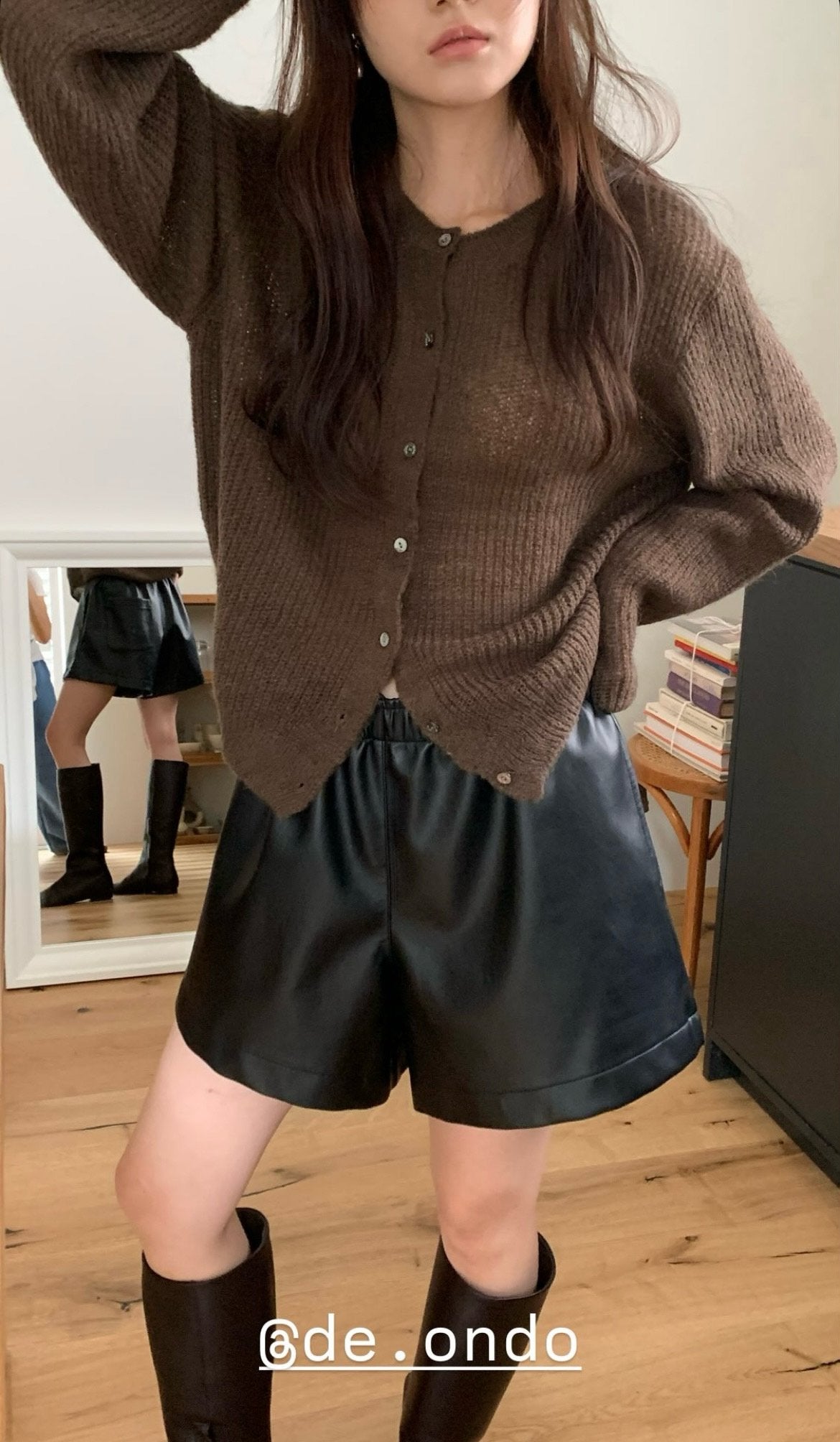 Mohair hachi cardigan-4col