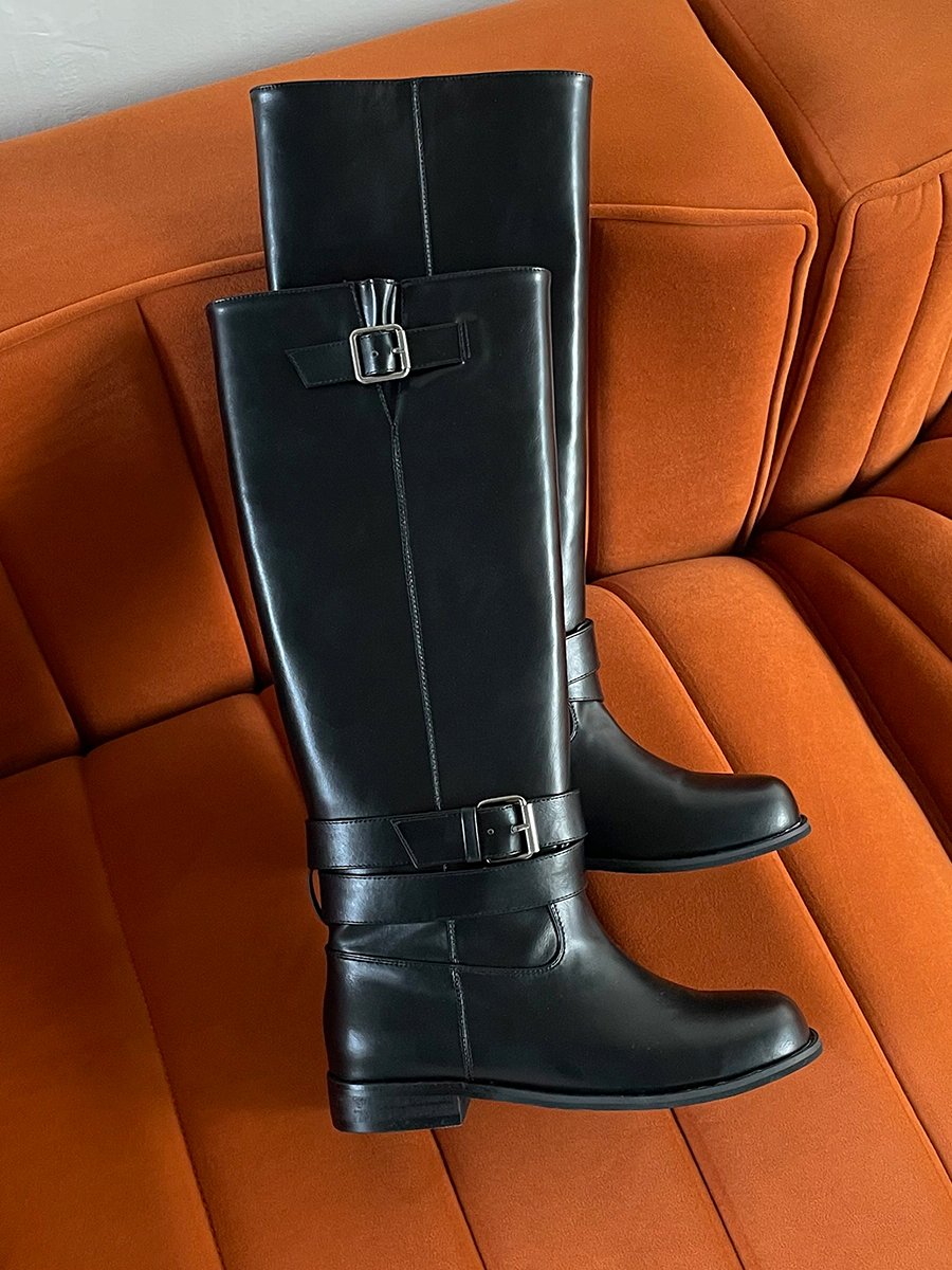 Belt Decorated Long Boots