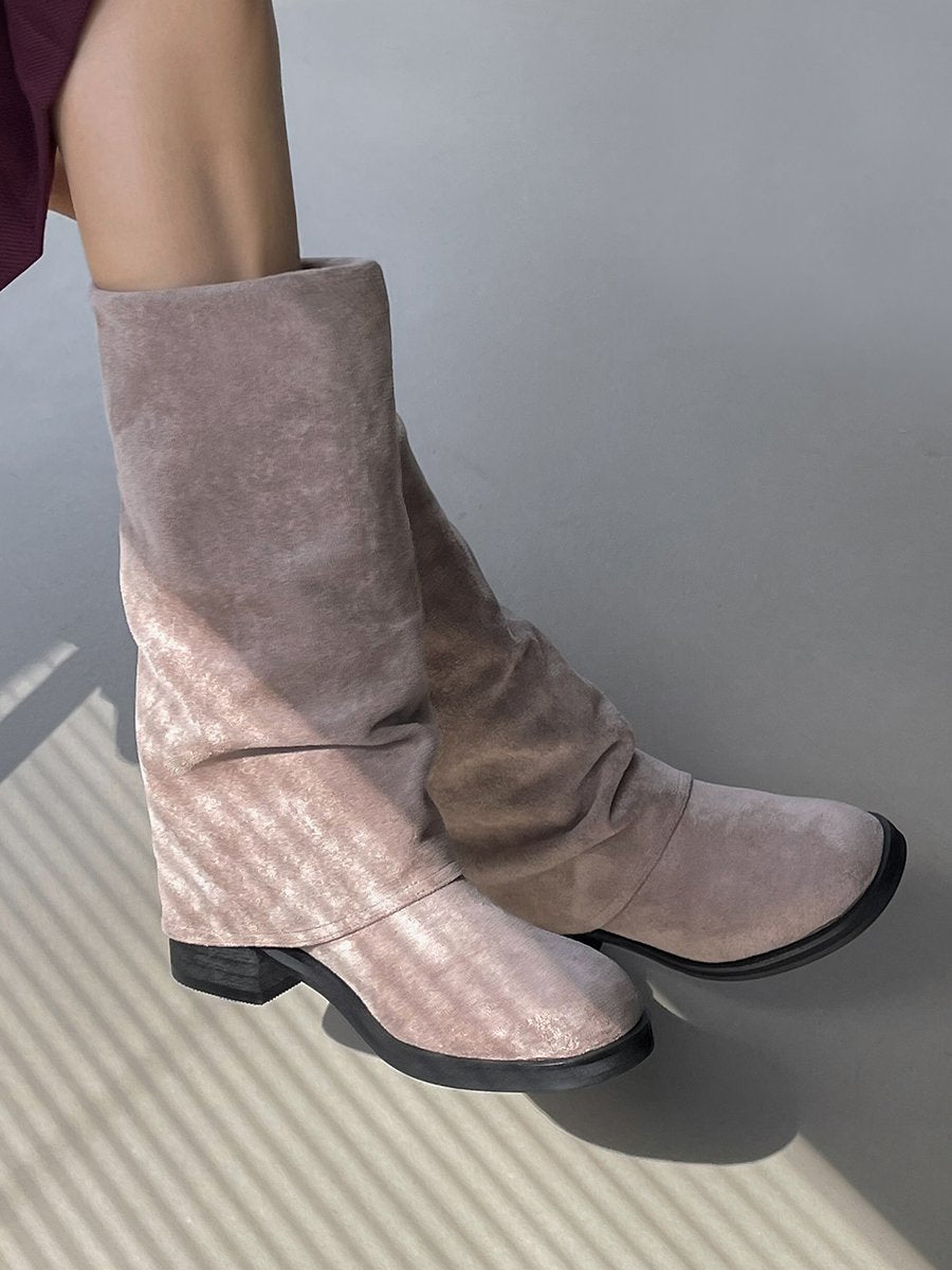 Natural folding boots