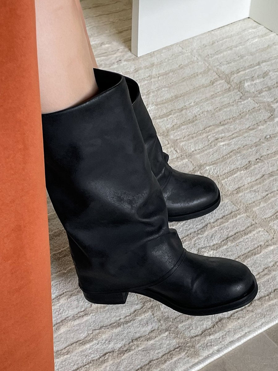 Natural folding boots