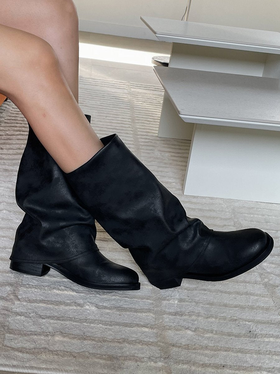 Natural folding boots