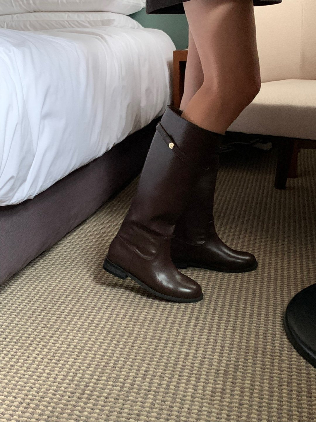 Slim Belt Long Boots