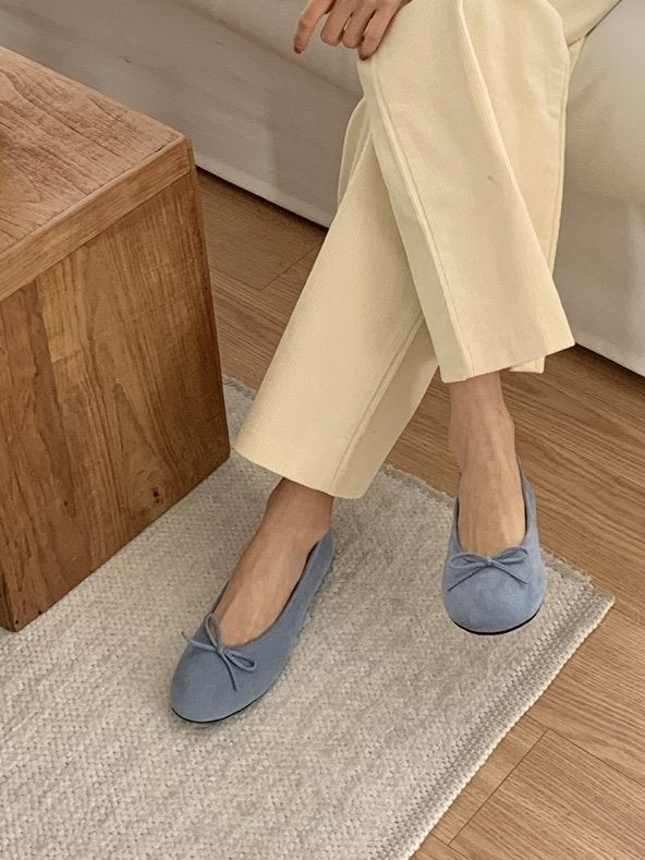 Suede 1cm Ribbon Flat