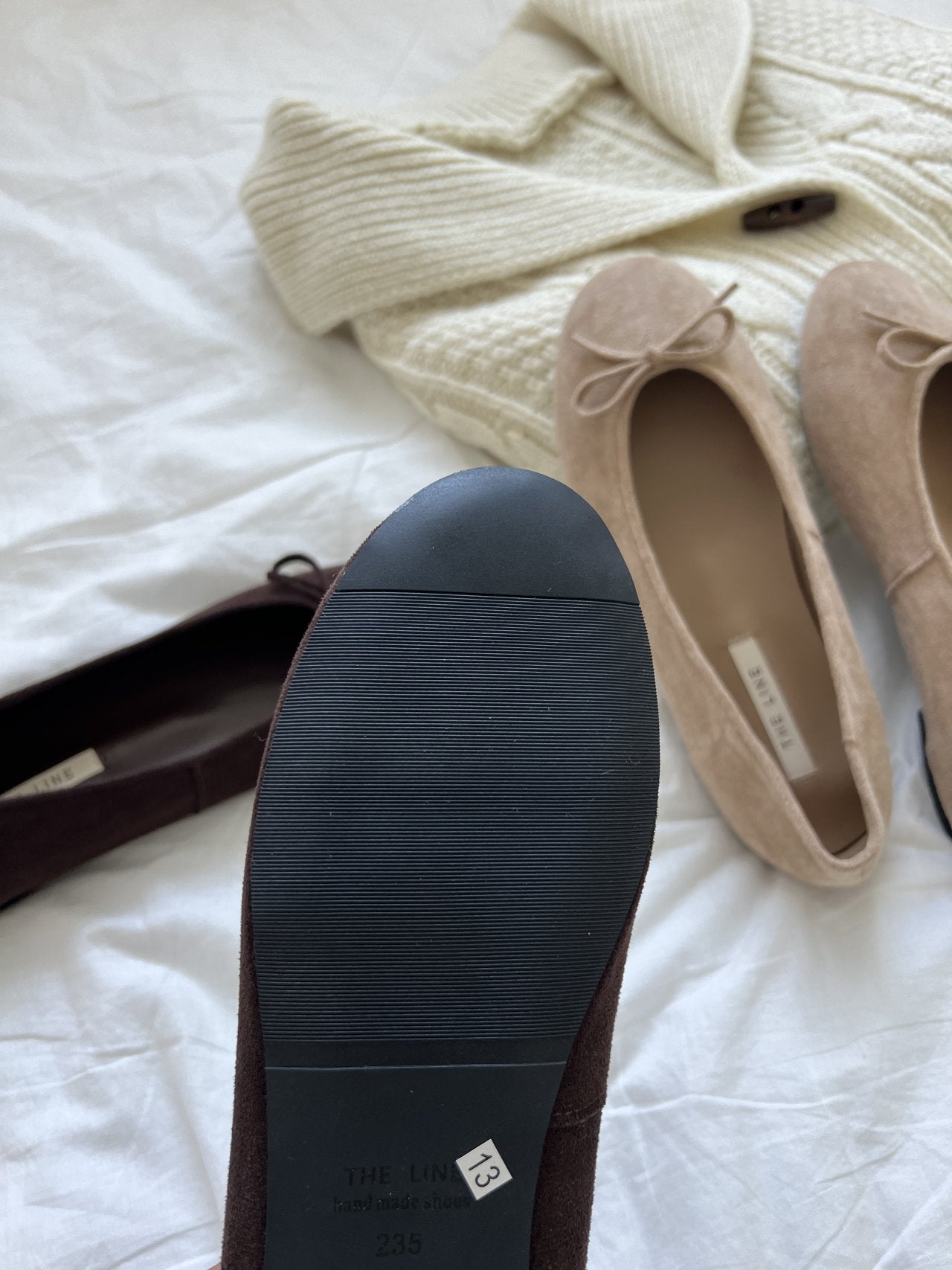 Suede 1cm Ribbon Flat