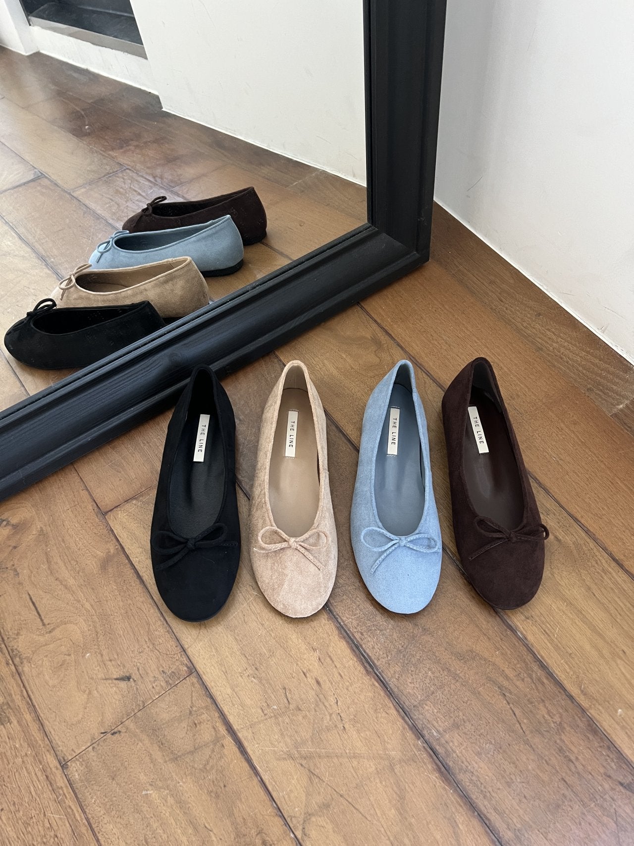 Suede 1cm Ribbon Flat