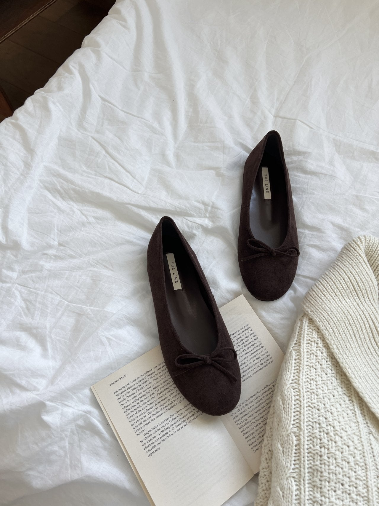 Suede 1cm Ribbon Flat