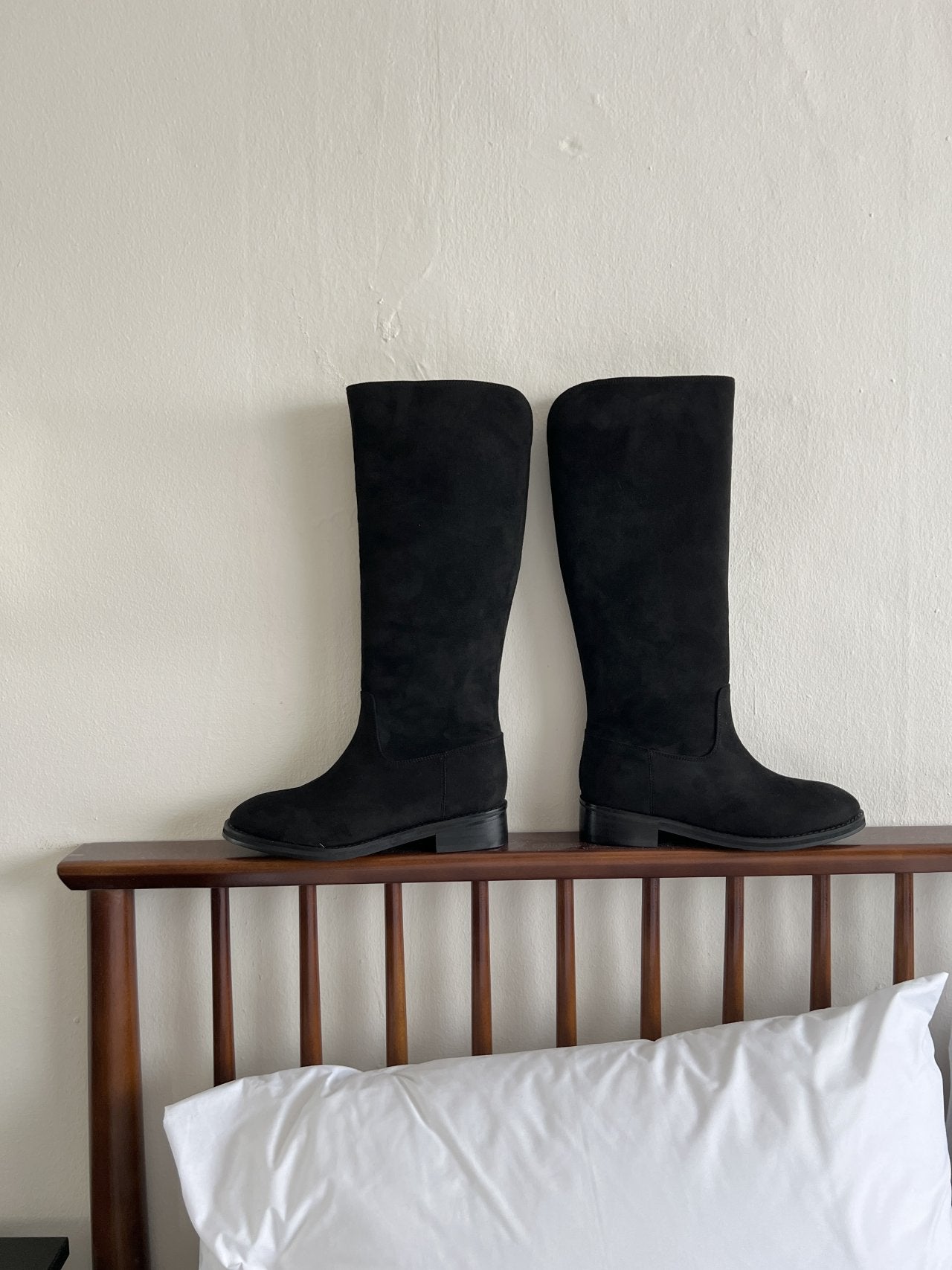 Suede Simple 2cm Long Boots