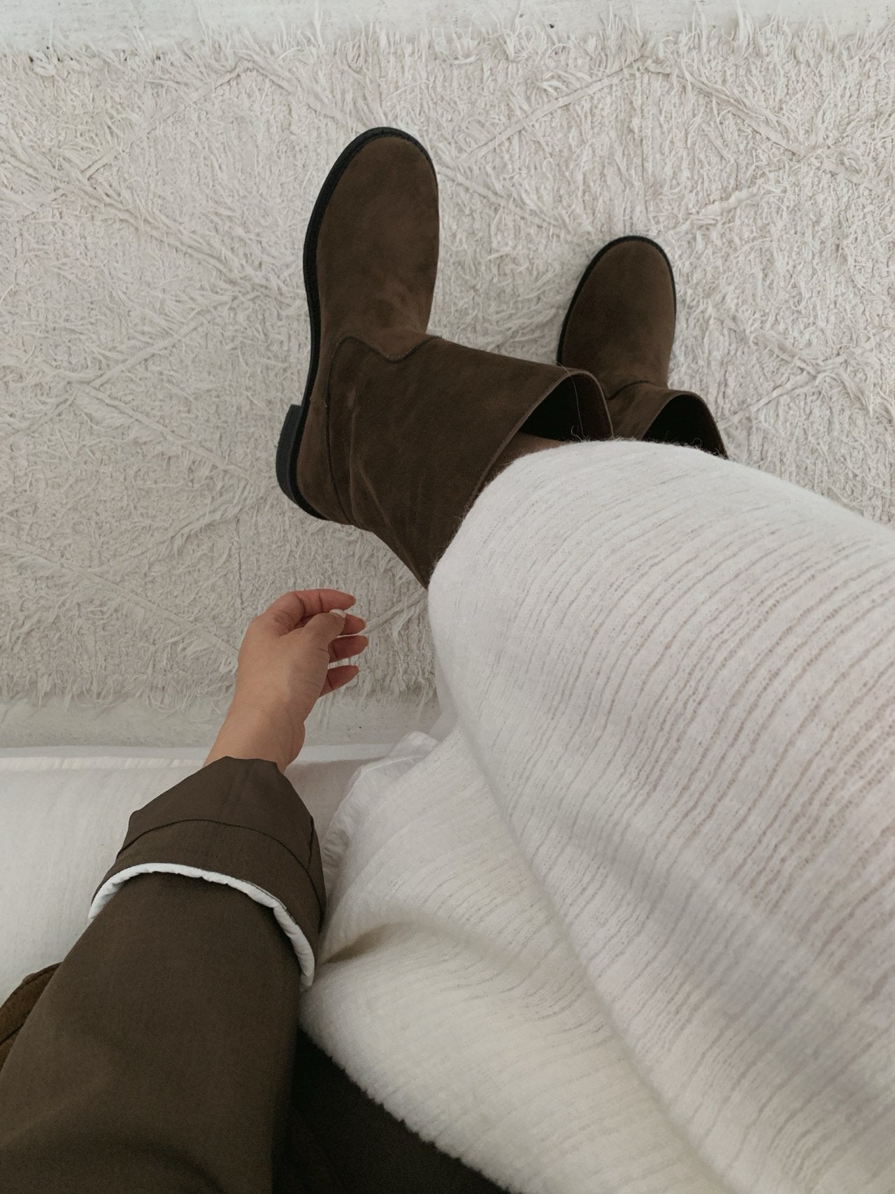 Vintage Buckle Half Boots