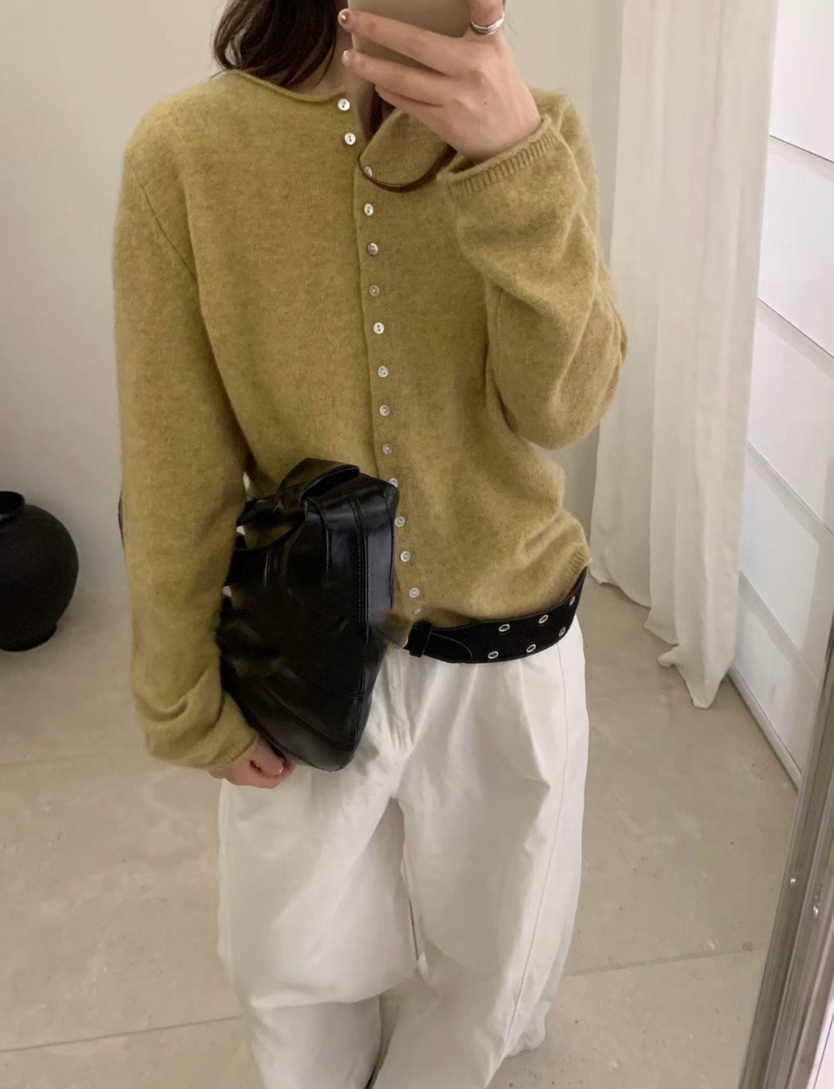 cash button cardigan-4col