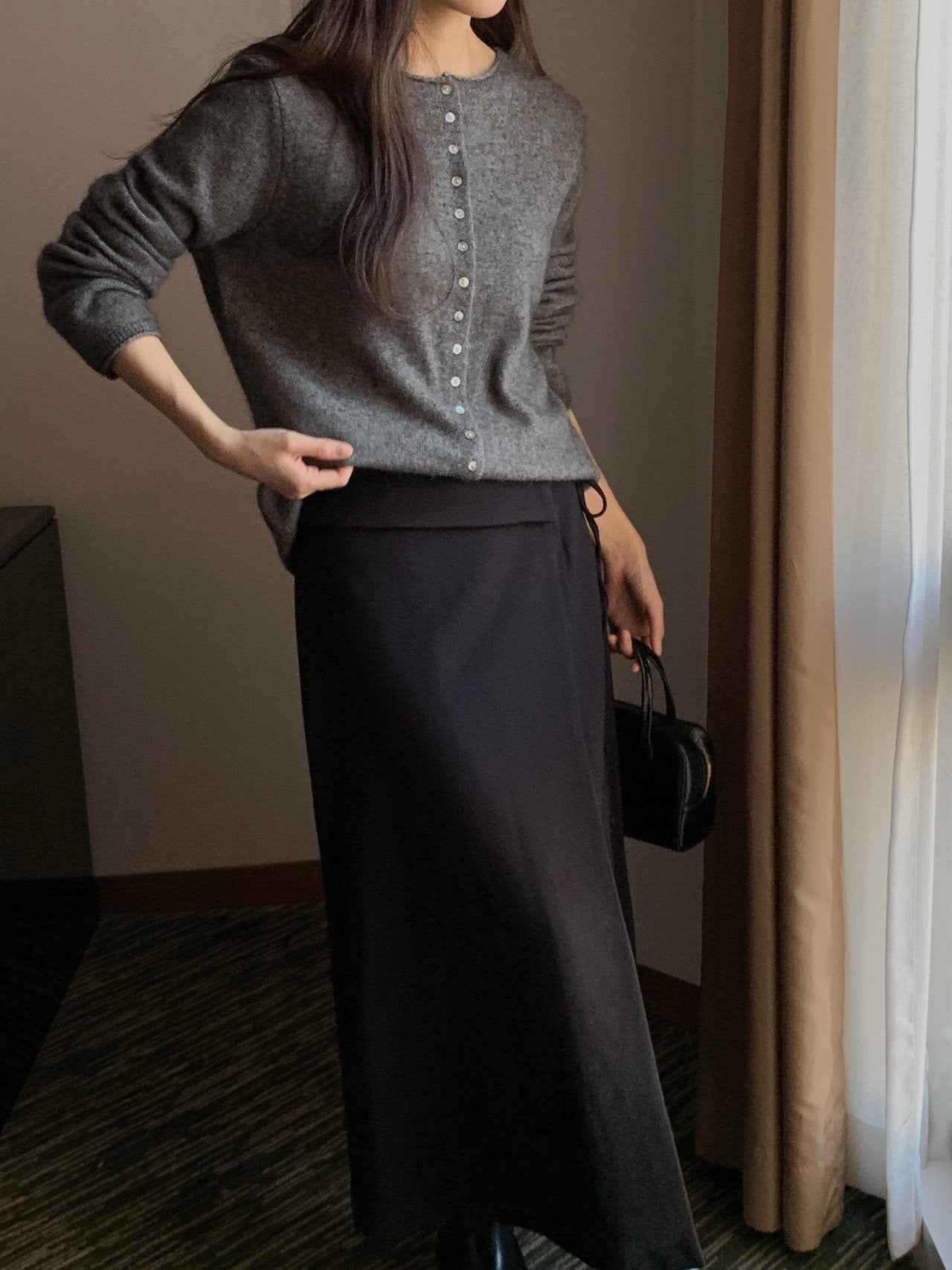 cash button cardigan-4col