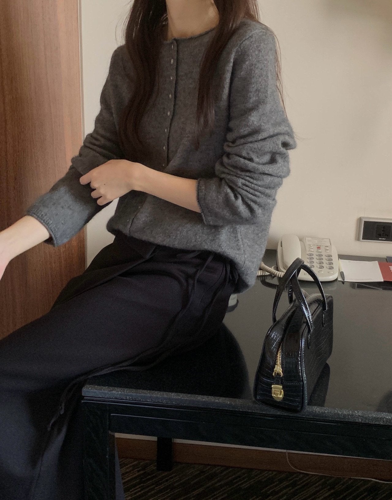 cash button cardigan-4col