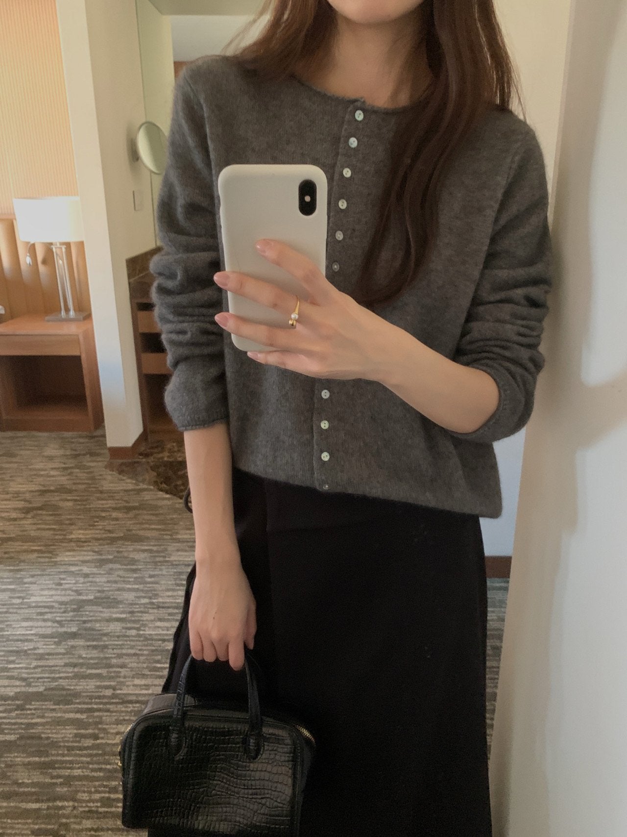 cash button cardigan-4col