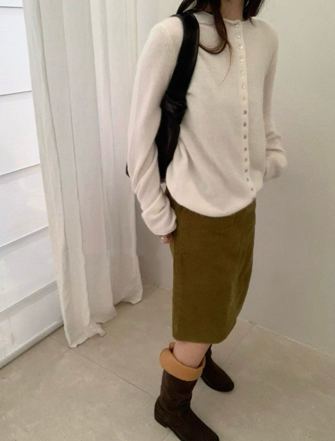 cash button cardigan-4col