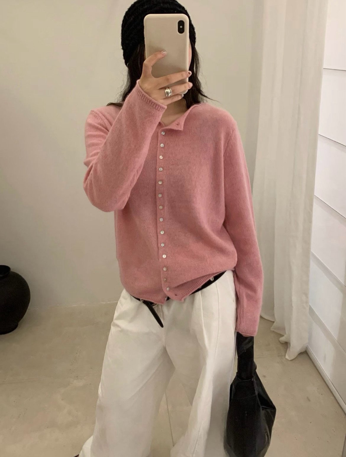 cash button cardigan-4col