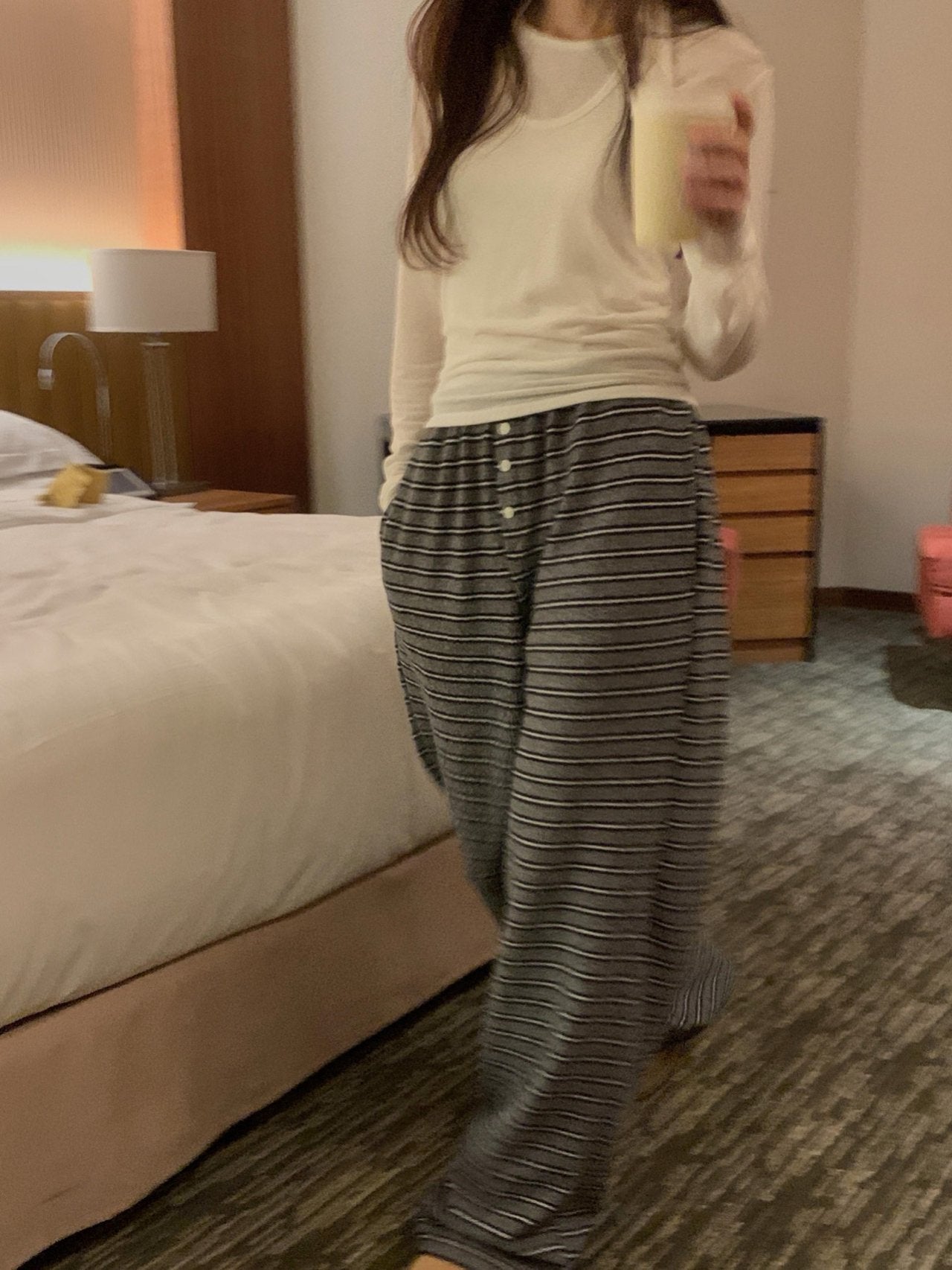 Bay s.t hood zip-up&pants-2col