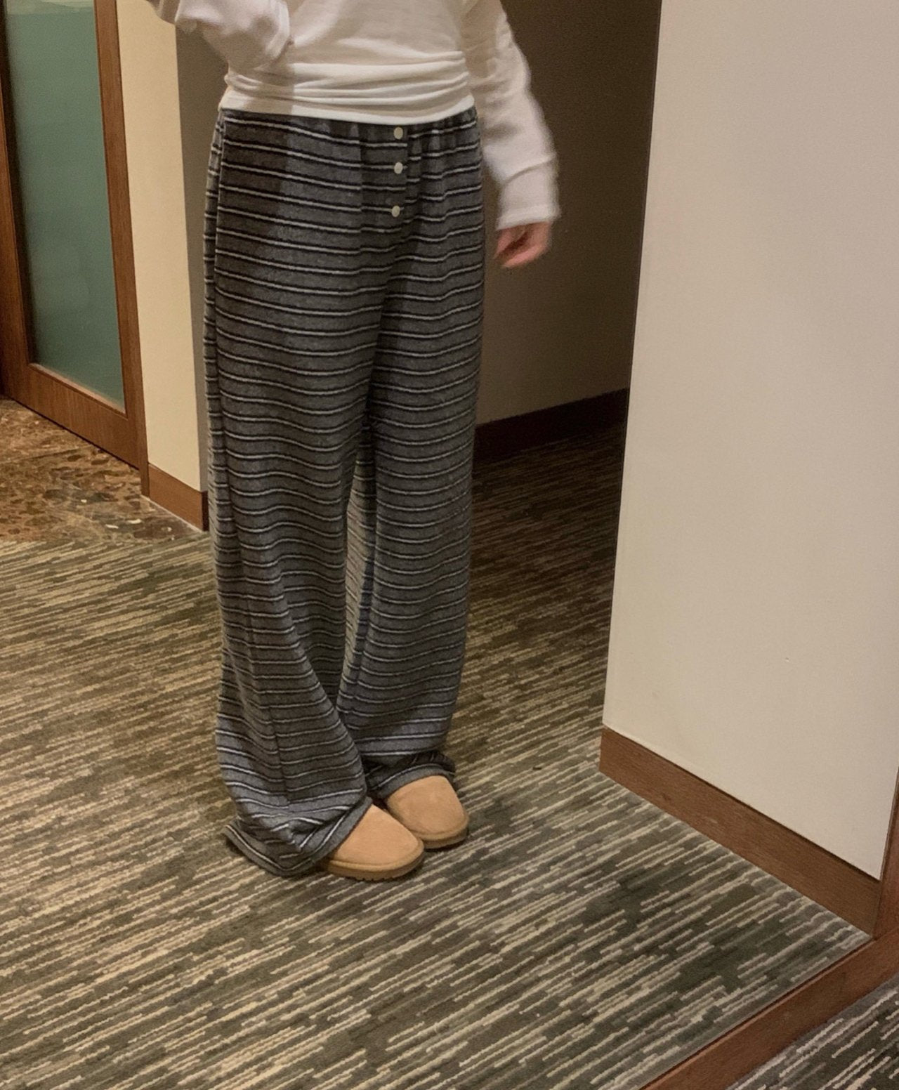 Bay s.t hood zip-up&pants-2col