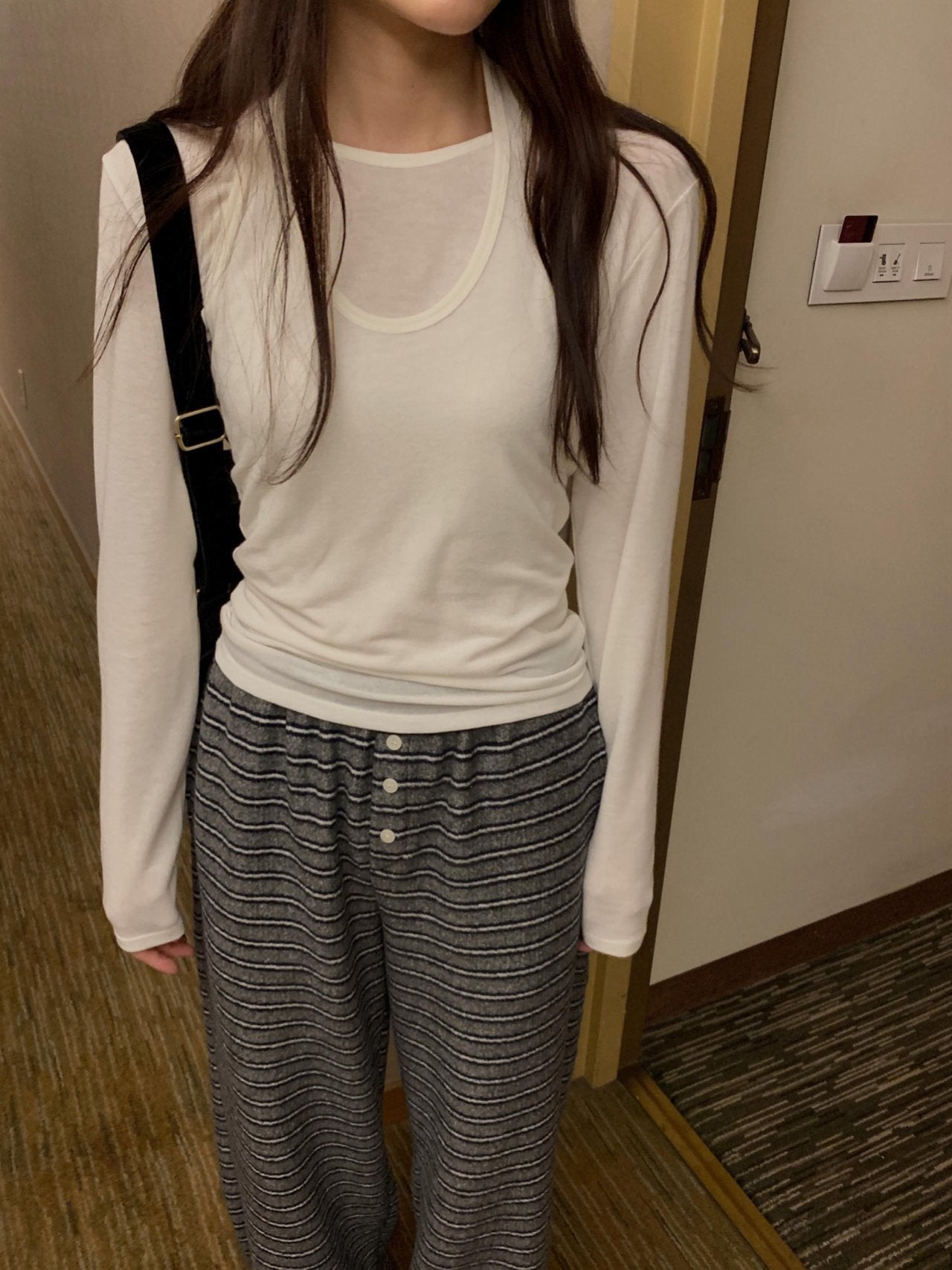 Bay s.t hood zip-up&pants-2col