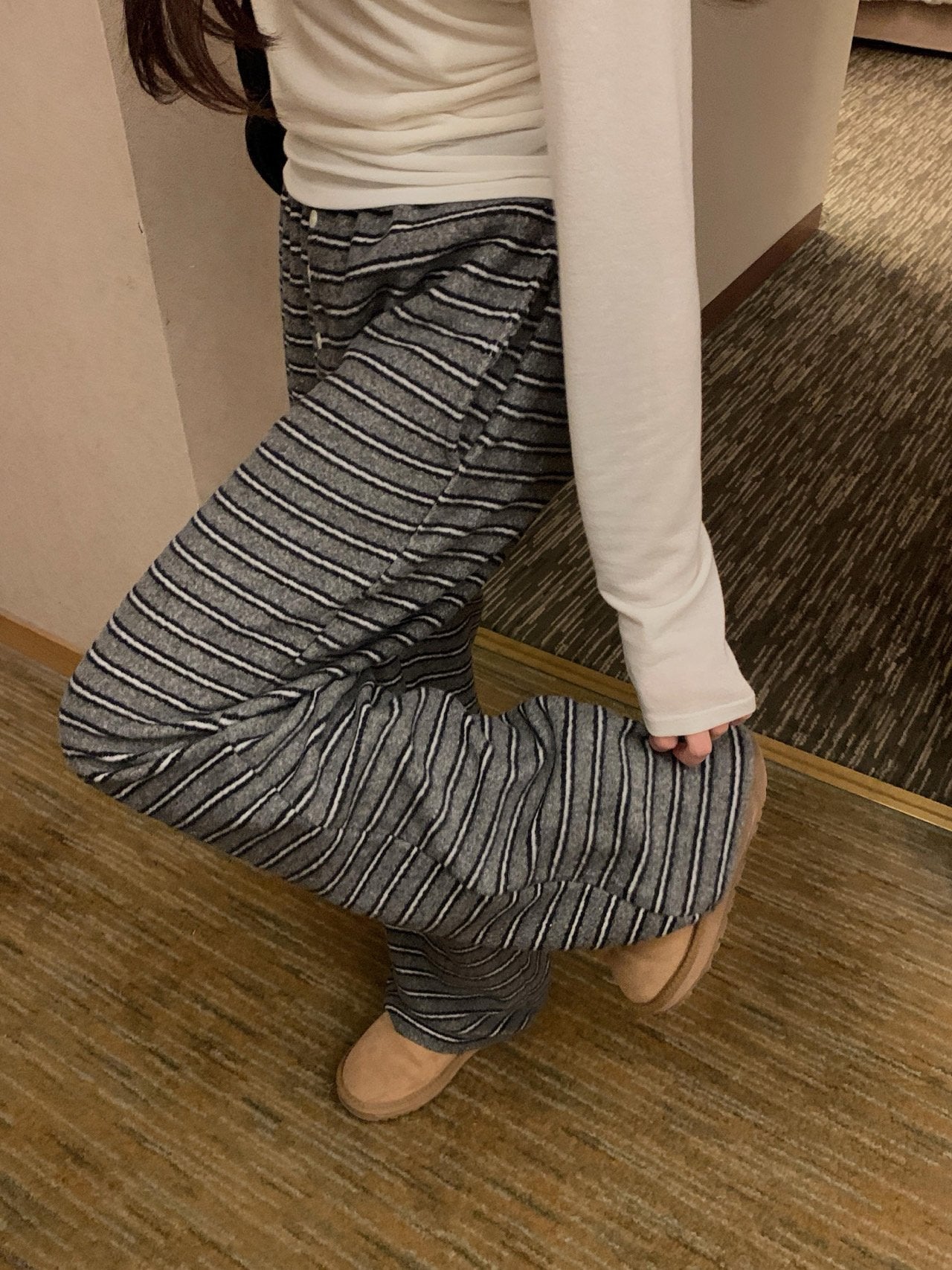 Bay s.t hood zip-up&pants-2col