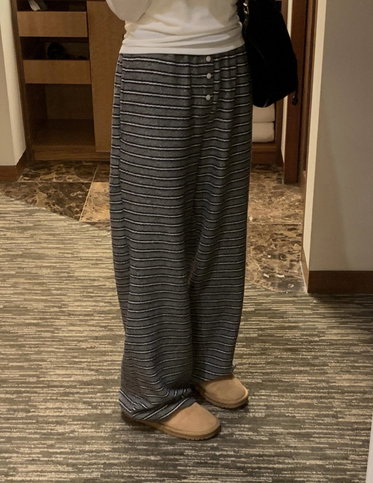 Bay s.t hood zip-up&pants-2col