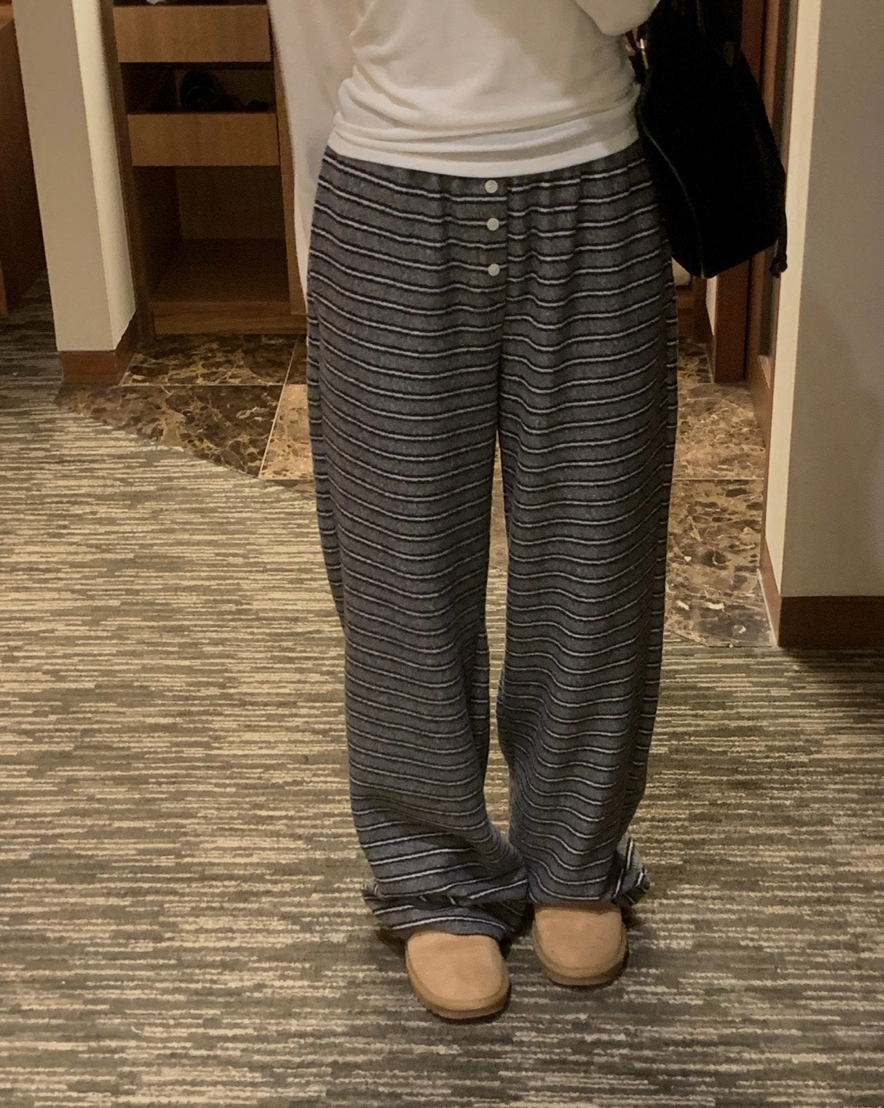 Bay s.t hood zip-up&pants-2col