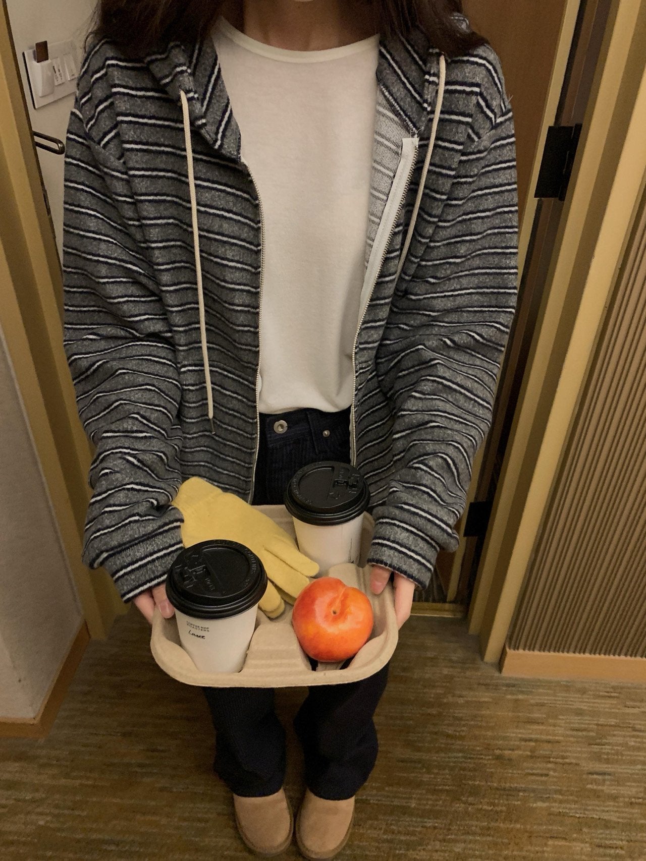 Bay s.t hood zip-up&pants-2col