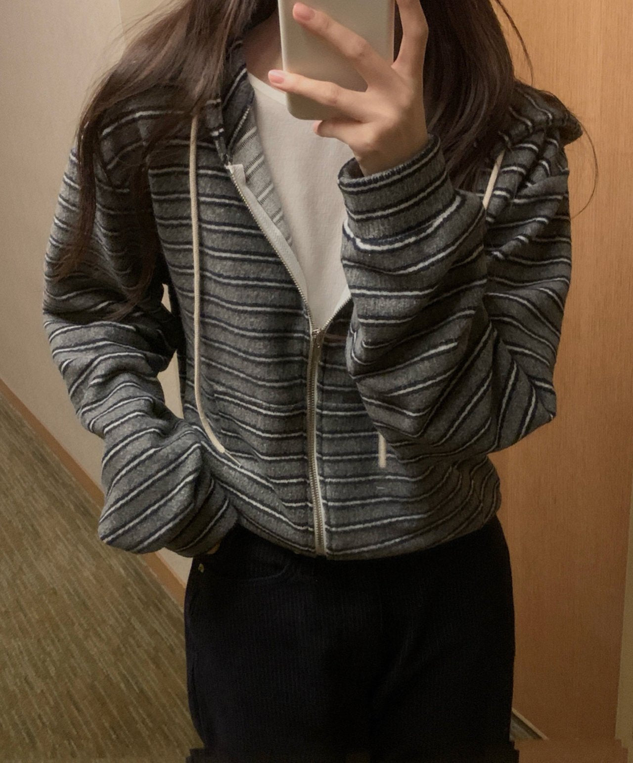 Bay s.t hood zip-up&pants-2col