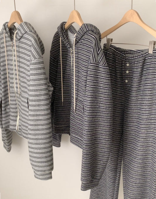 Bay s.t hood zip-up&pants-2col