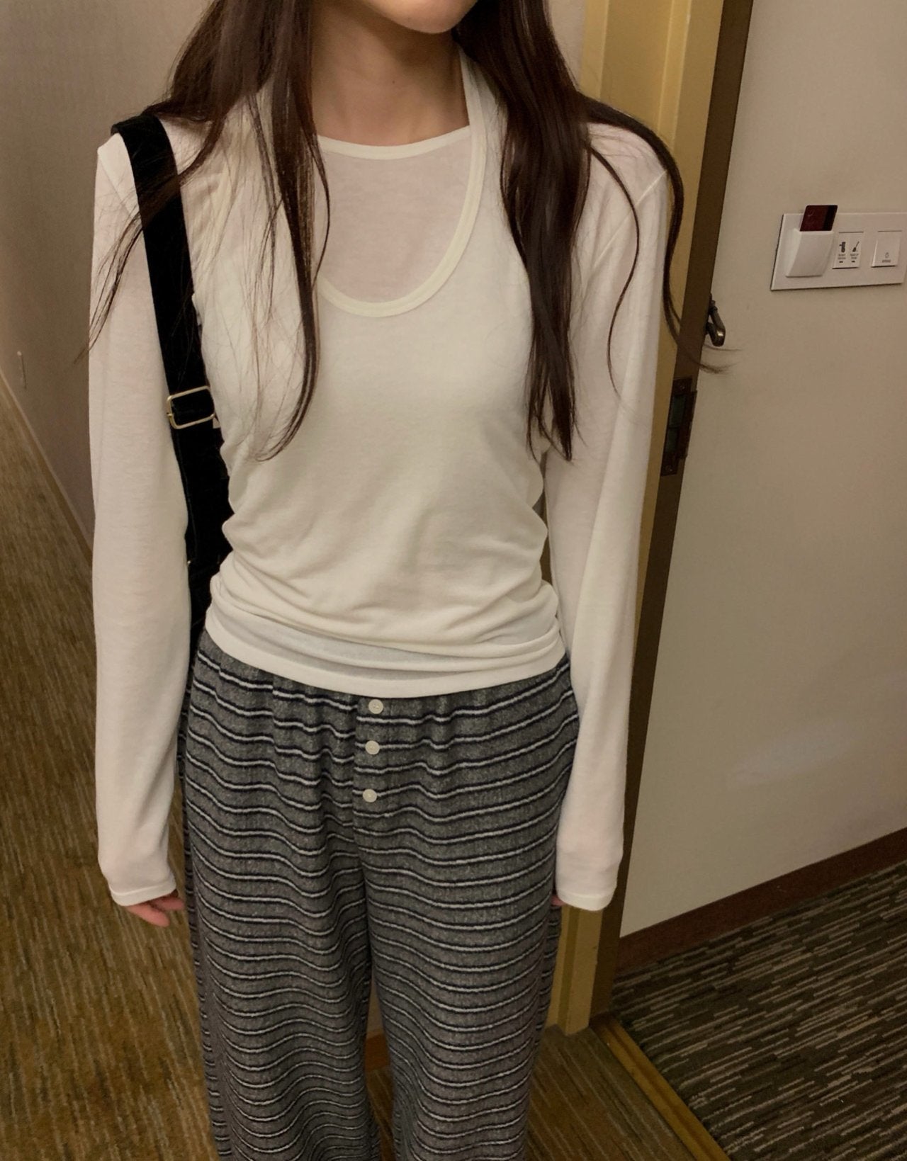 Halter sleeveless& T set-3col