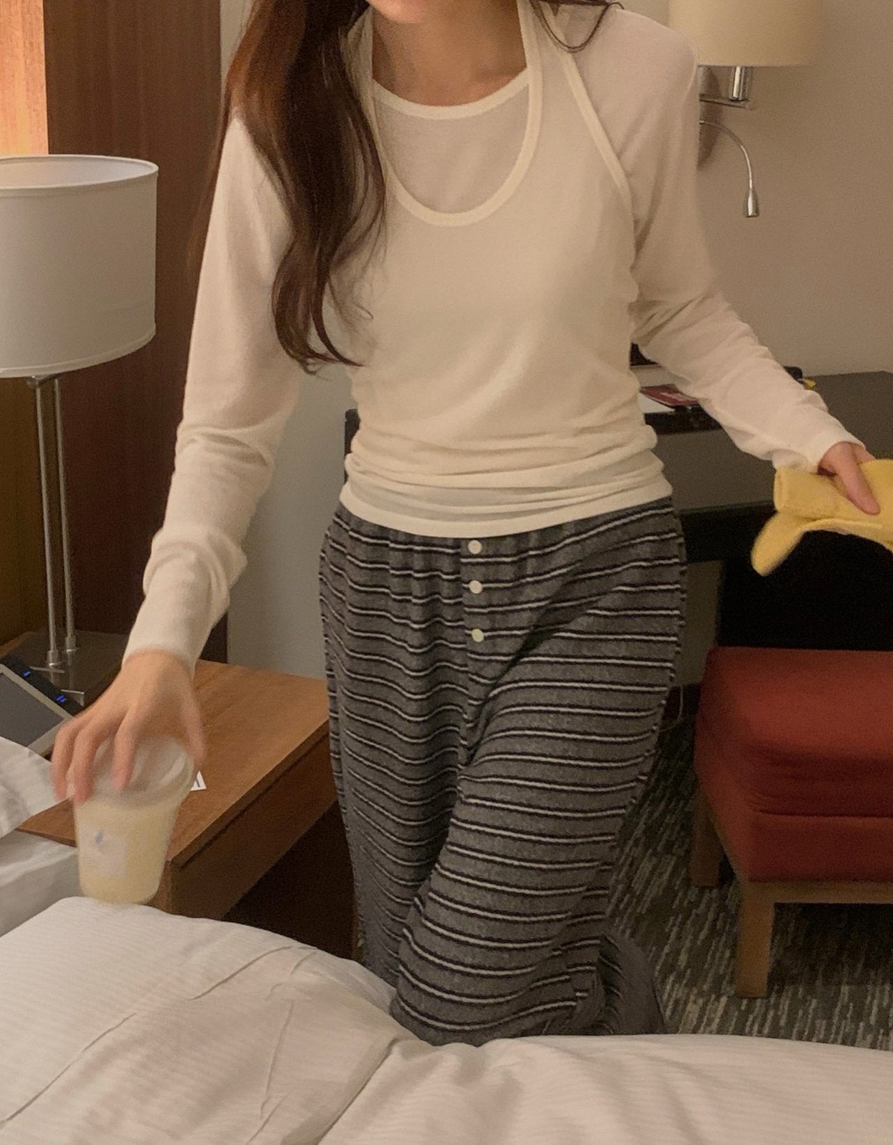 Halter sleeveless& T set-3col