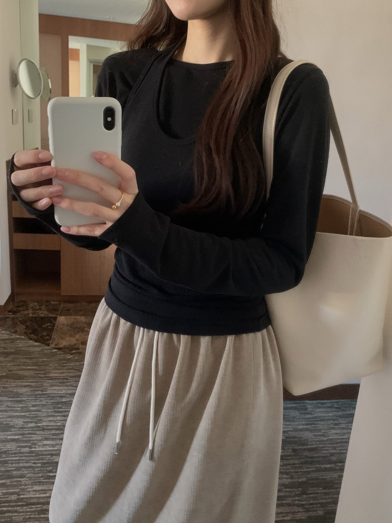 Halter sleeveless& T set-3col