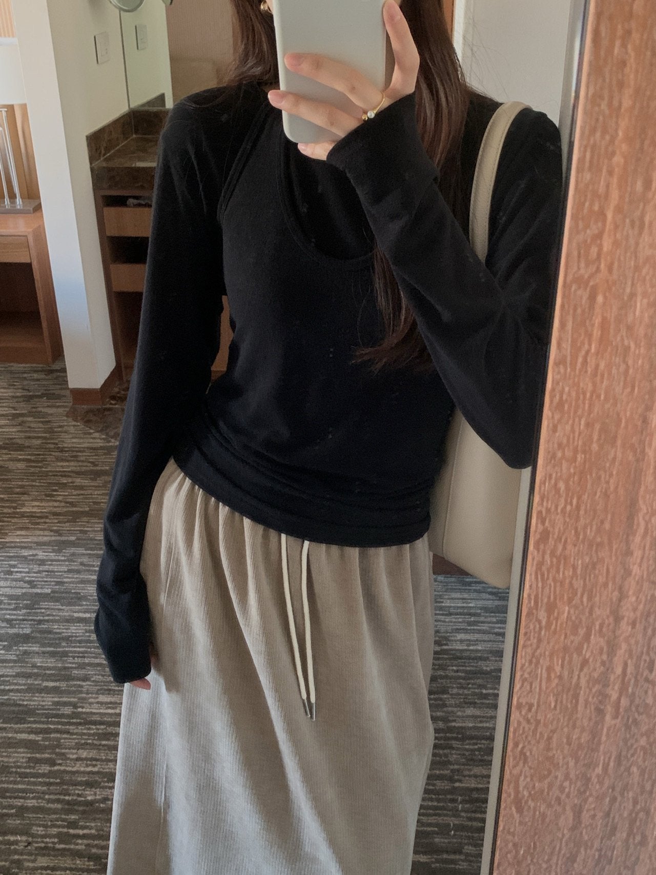 Halter sleeveless& T set-3col