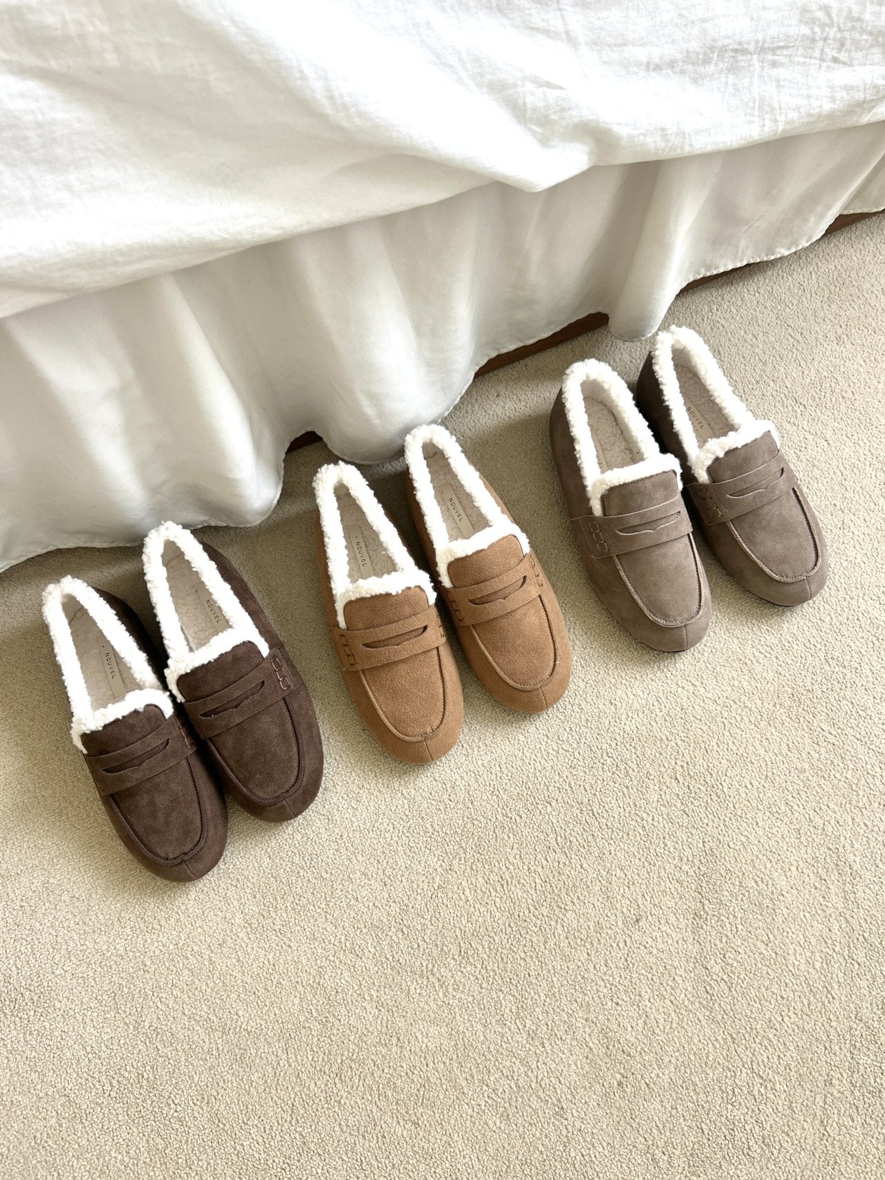 suede loafers