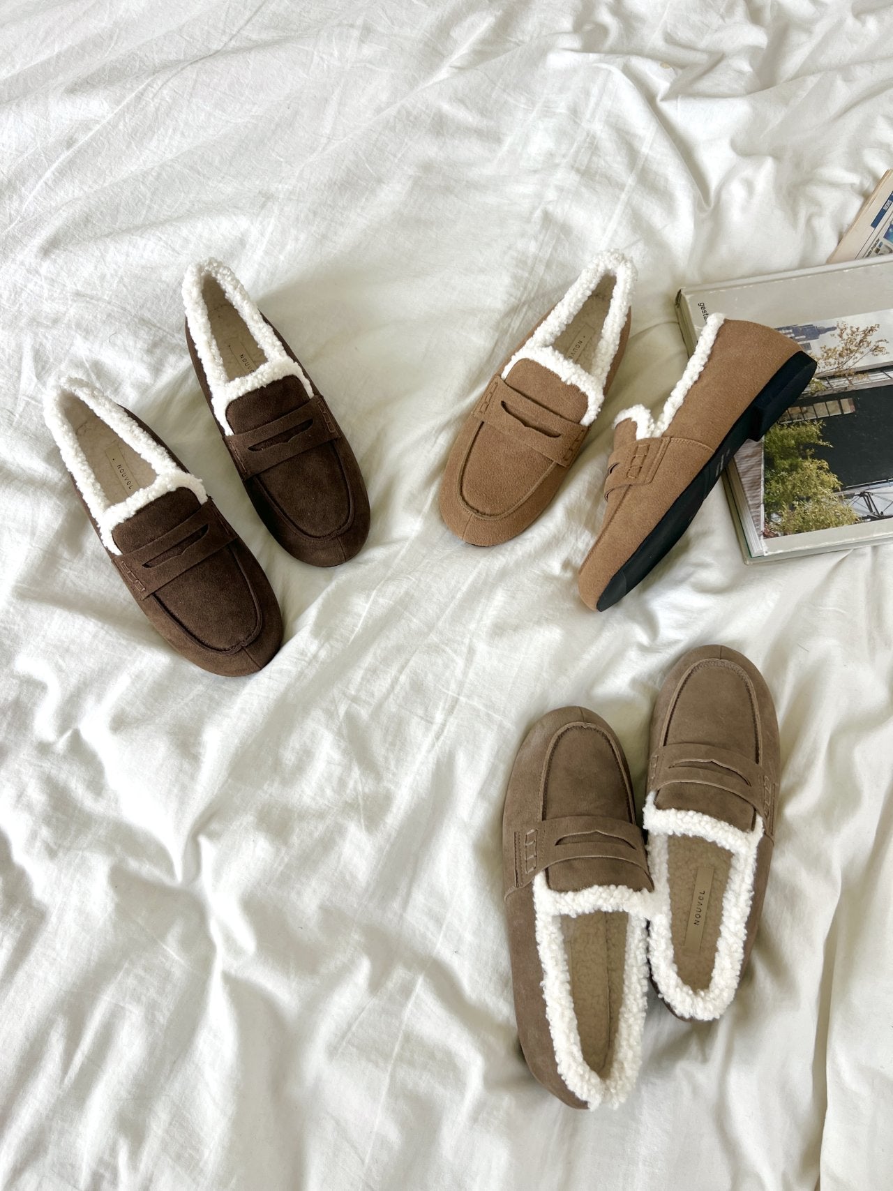 suede loafers