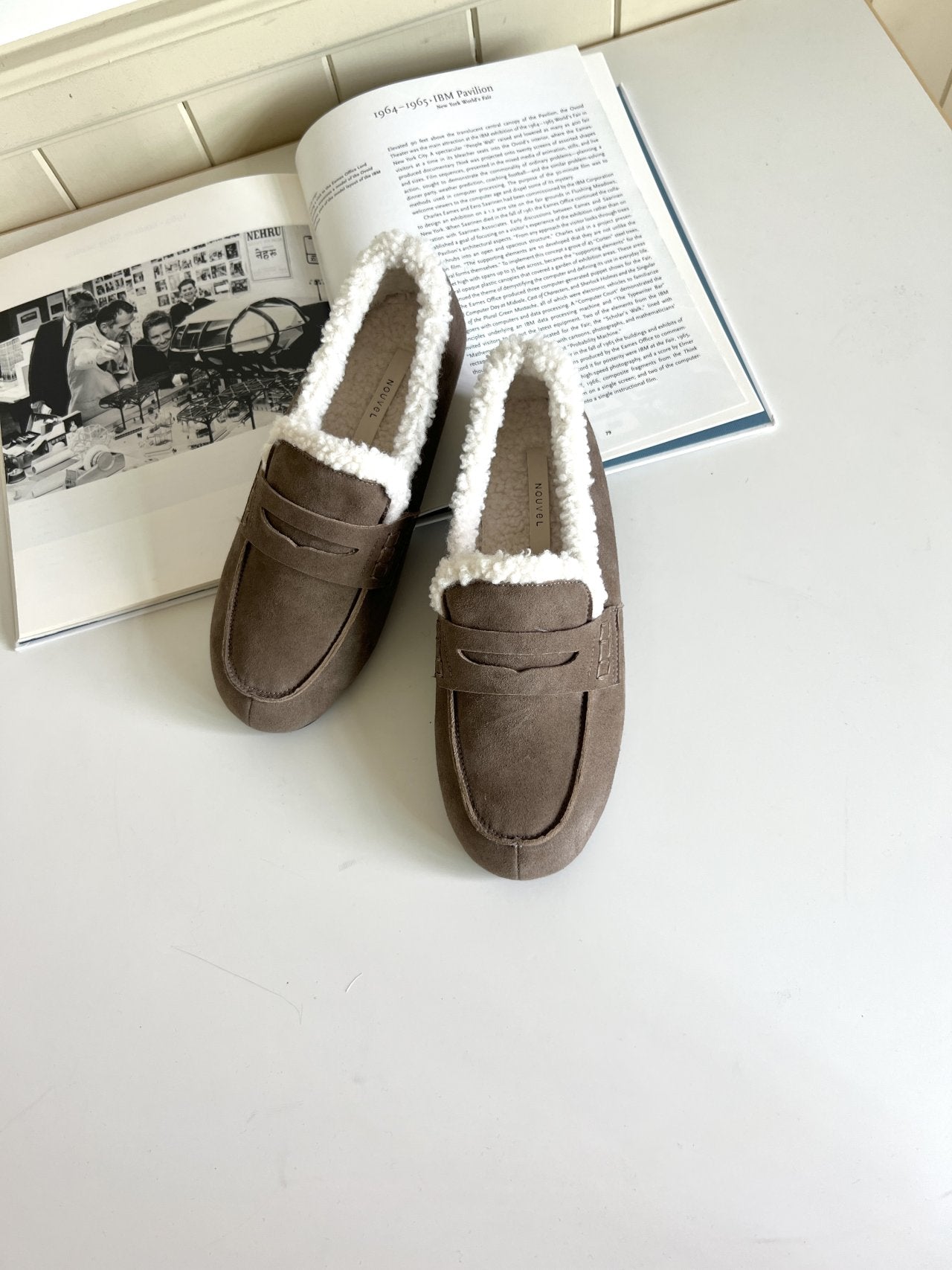suede loafers