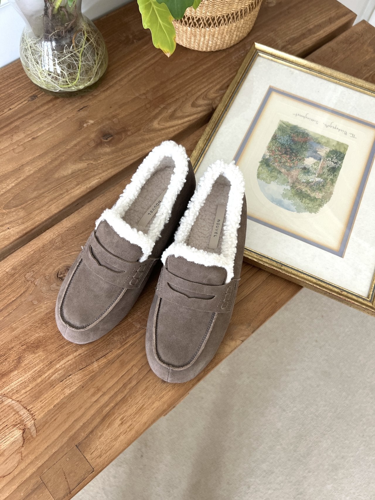 suede loafers