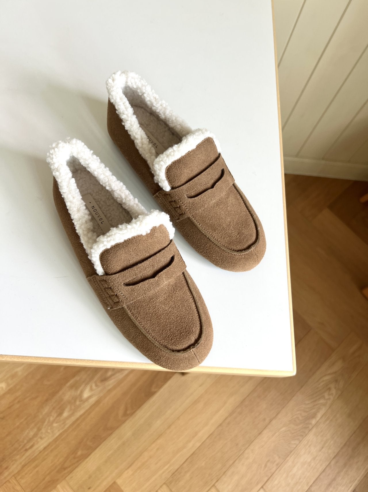 suede loafers