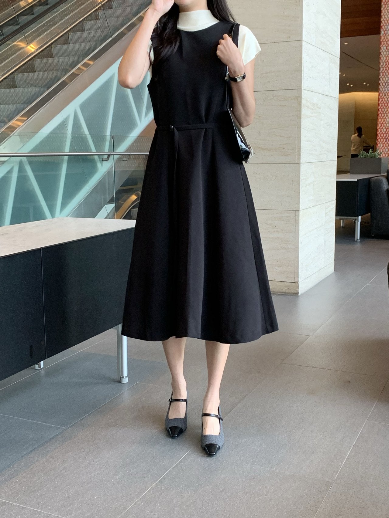 Wool Mary Jane 6cm Pumps