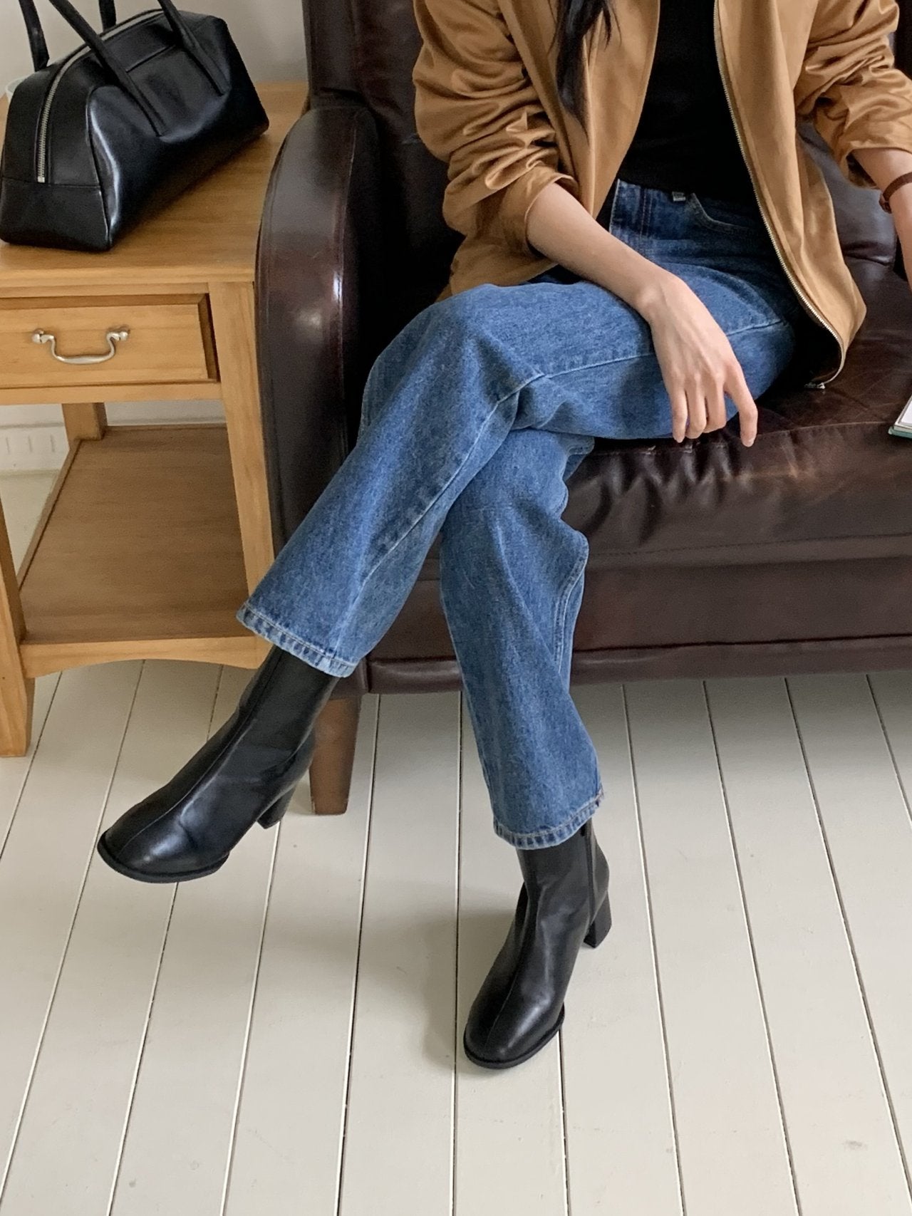 incision middle 5cm ankle boots