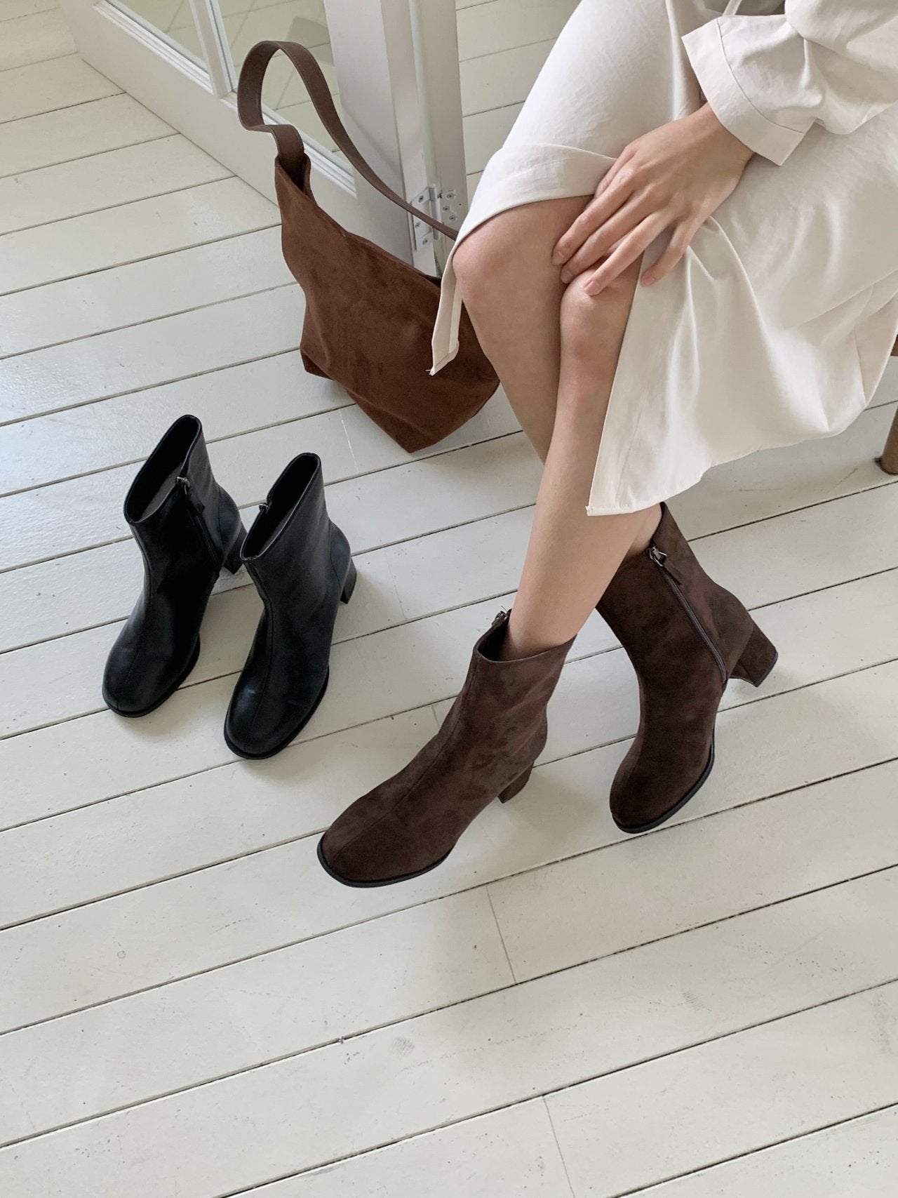 incision middle 5cm ankle boots