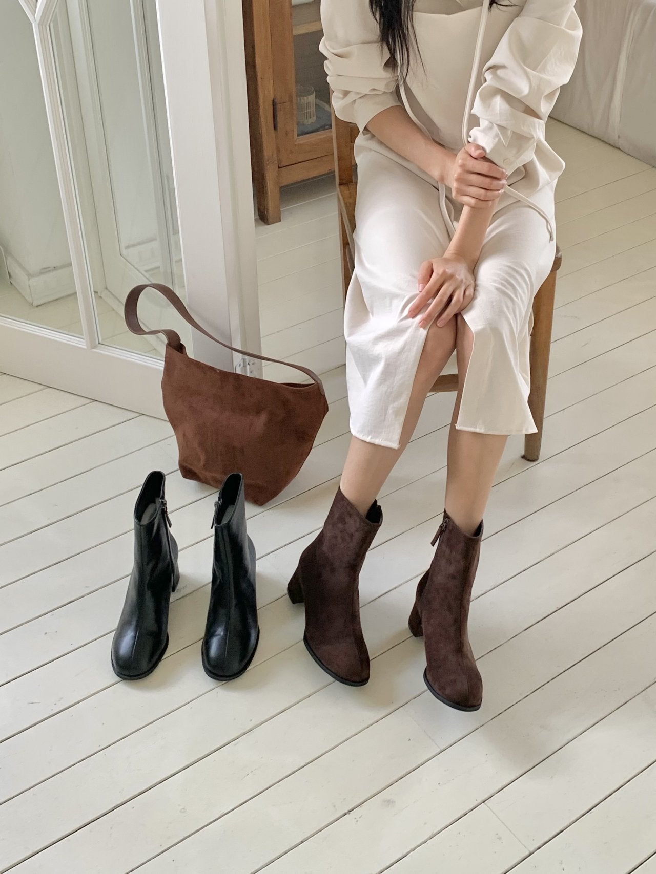 incision middle 5cm ankle boots